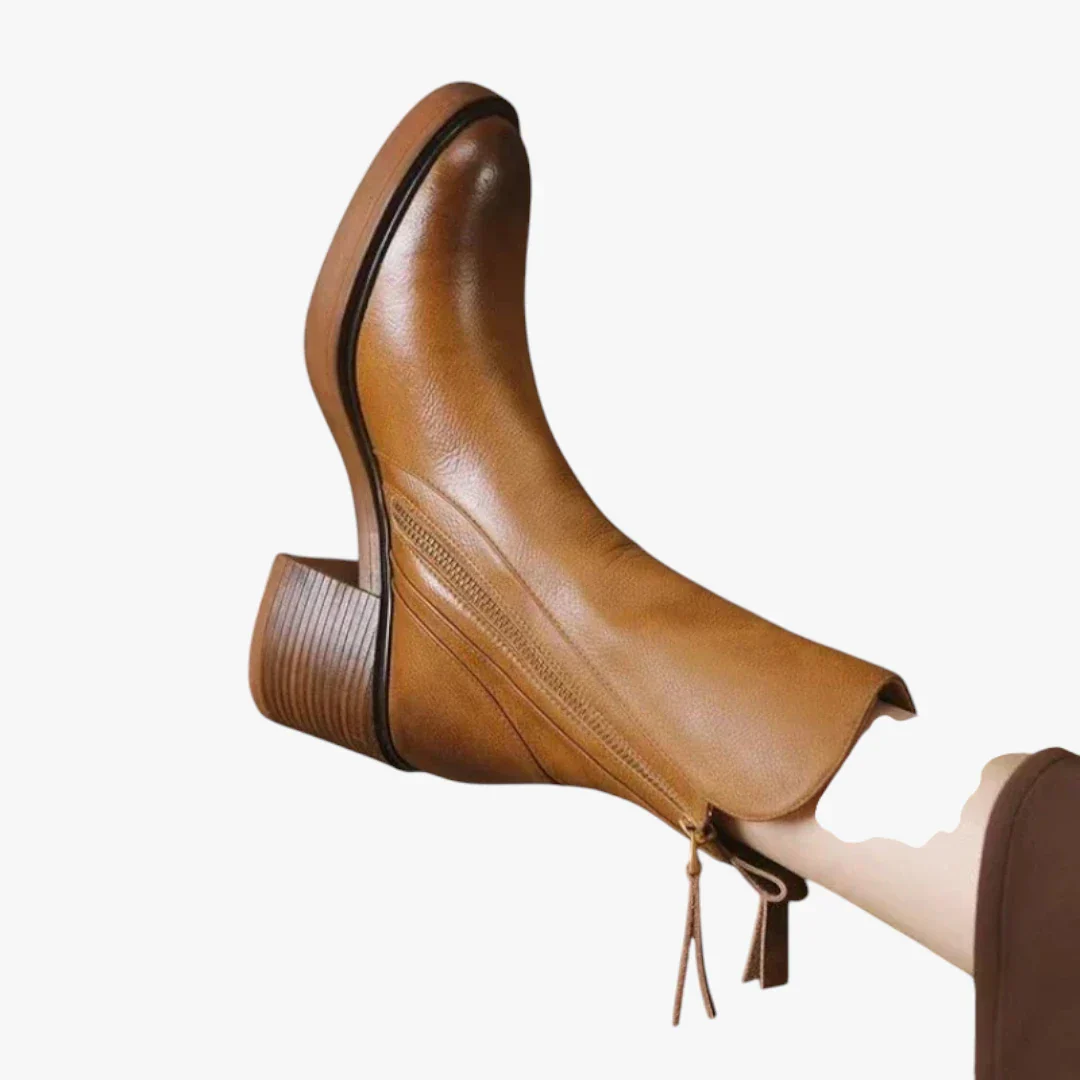 Madelyn | Bottes à hauteur de cheville avec talon bloc et confort rembourré pour femmes – Image 7