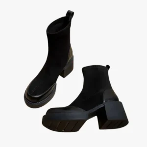 Daniela | Bottes en daim à talons hauts pour femmes