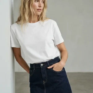 Mini jupe en jean tendance – Coupe courte – Denim – Coton stretch