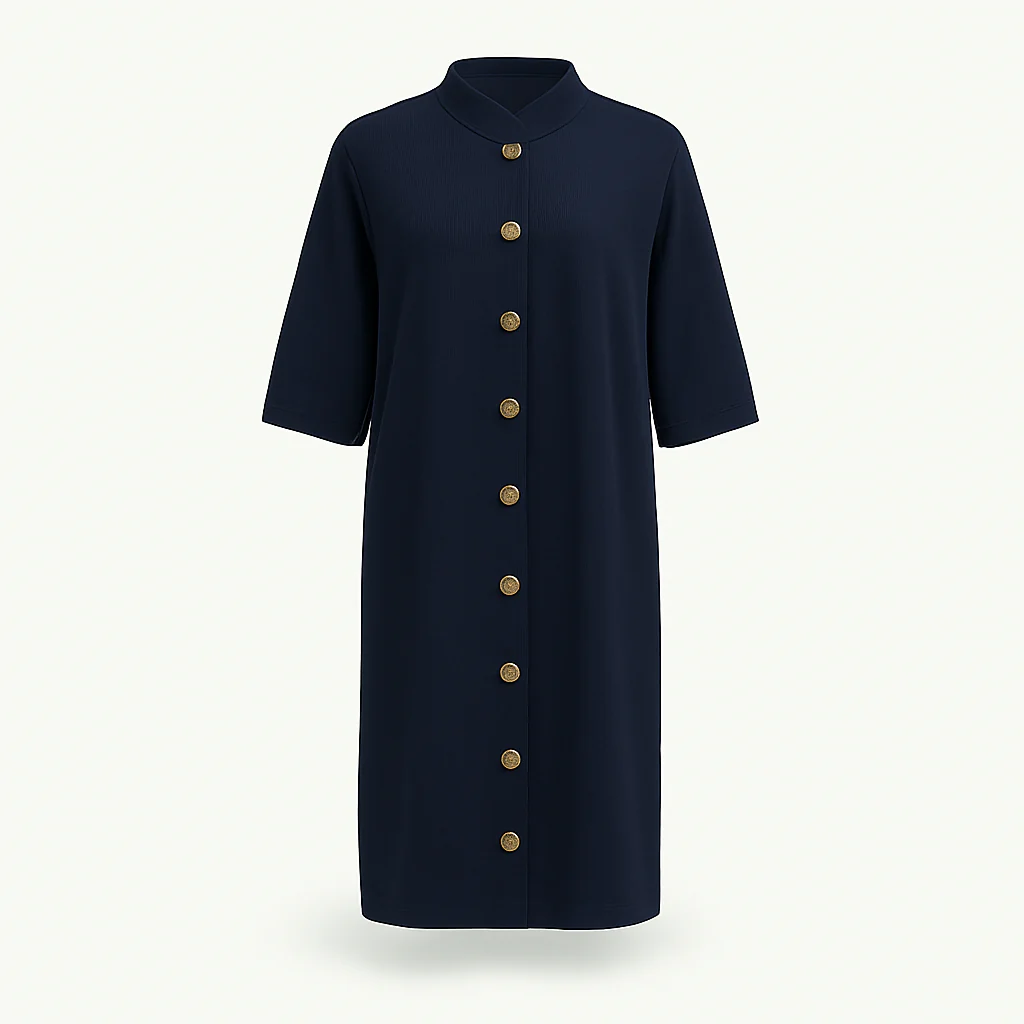 Nora - robe midi simple et décontractée pour femme, idéale pour l'automne