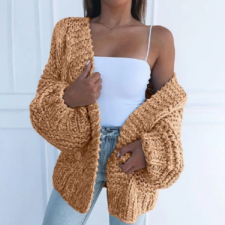 Gilet Annahi en maille pour femme – Couche douce en laine mélangée – Image 2