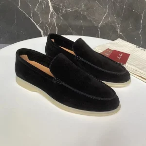 Mocassins classiques en daim pour hommes - Édition automne