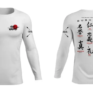 Rashguard Try Hard Bushido Manga Larga- Blanco
