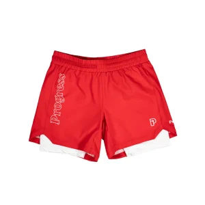 Progress- Profile Hybrid Shorts- Rojo y Blanco