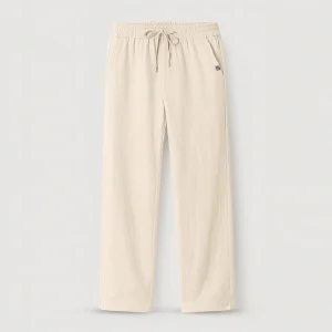 Pantalon classique en lin homme coupe droite élégante été 2025