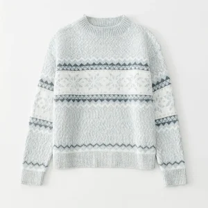 Pull à col roulé côtelé en laine pour femmes - spécial hiver