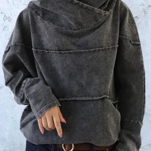 Pull à col roulé effet délavé pour femme - Collection Automne