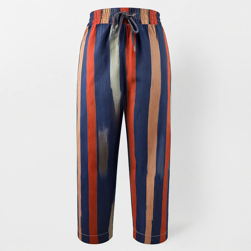 RIVE - Pantalon élégant en coton et lin – Image 4