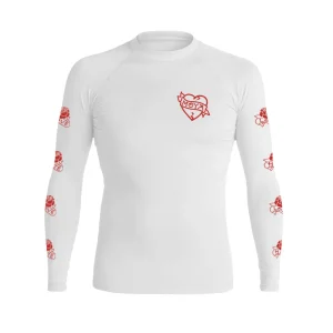 Love X Hate White LS Rashguard