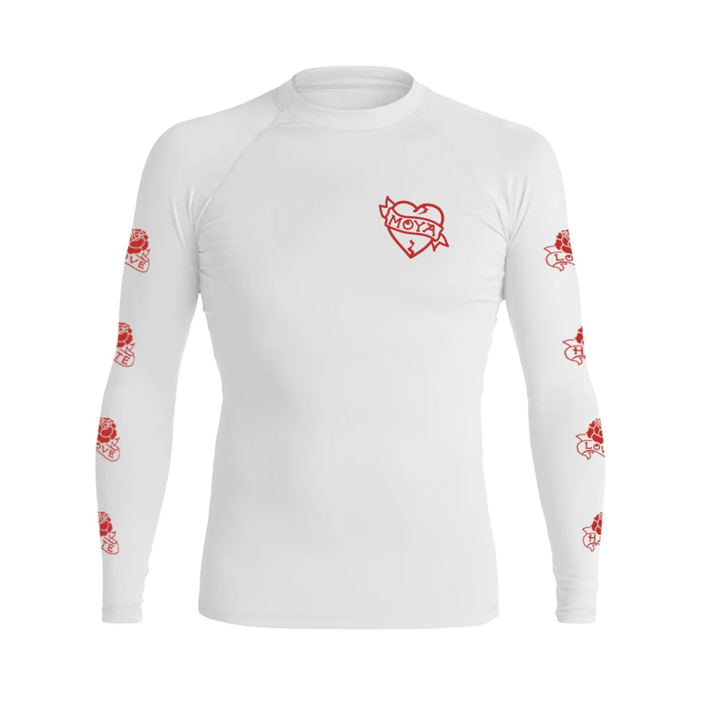 Love X Hate White LS Rashguard – Image 2
