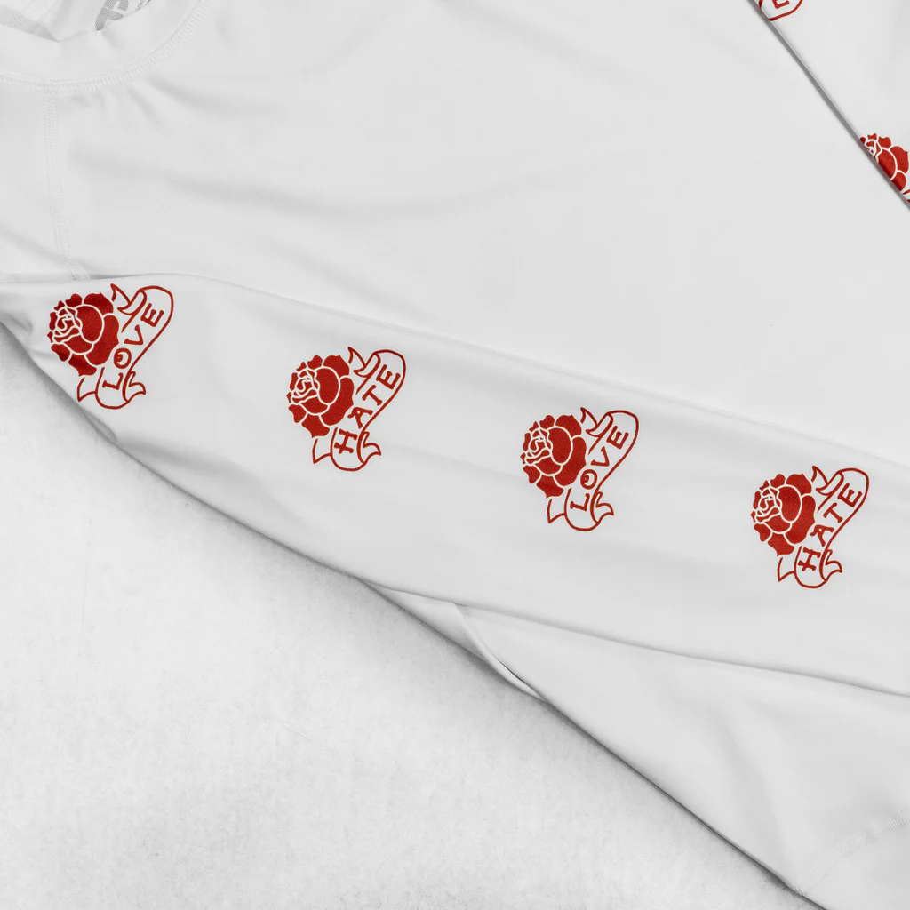 Love X Hate White LS Rashguard – Image 5