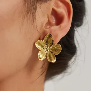 Boucles d'oreilles Rianne Flower Blossom or