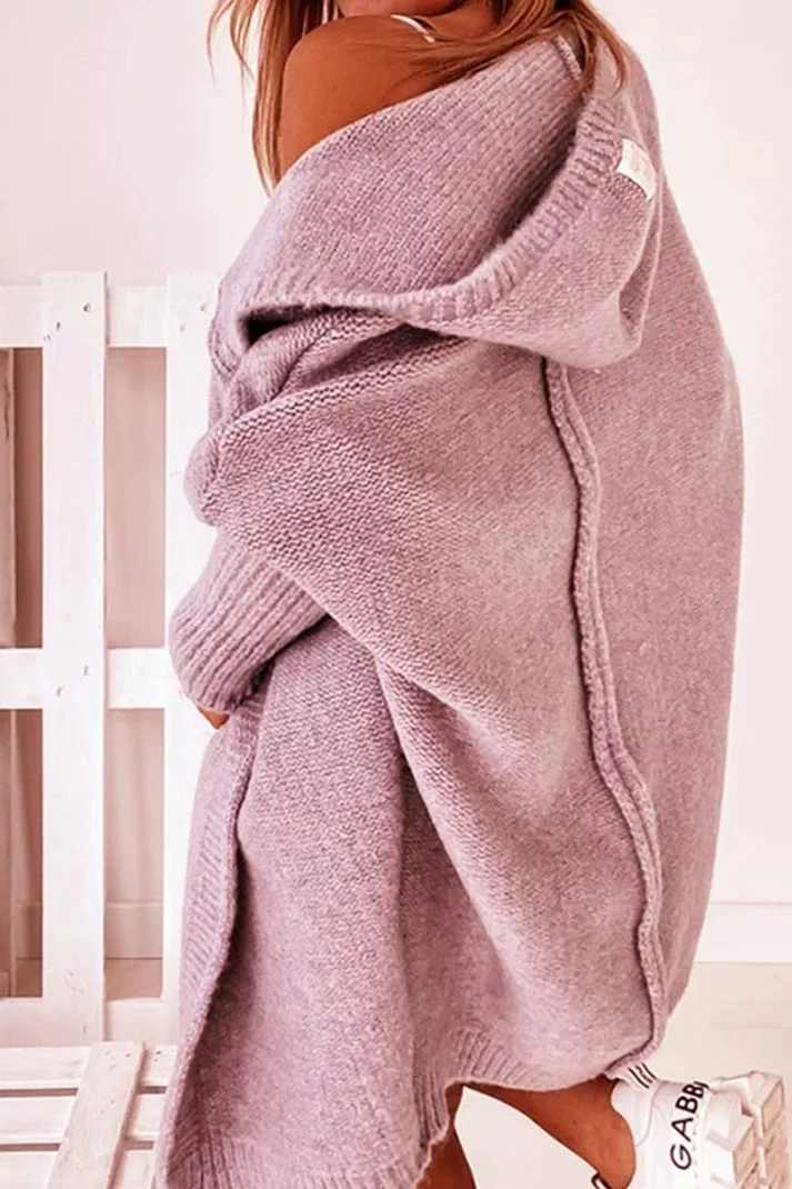 Gilet à capuche oversize Roseann pour femme – Mélange de coton doux – Image 4