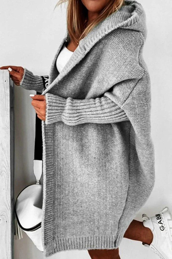 Gilet à capuche oversize Roseann pour femme – Mélange de coton doux – Image 5