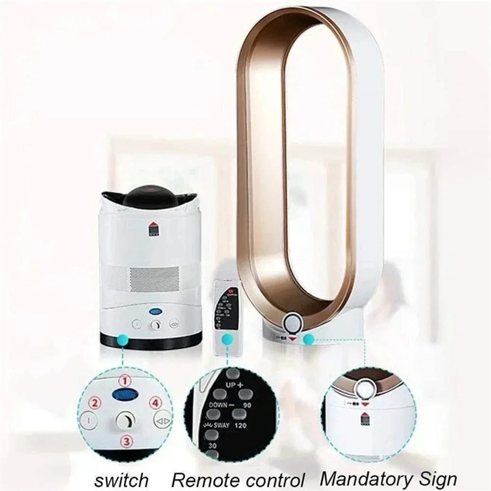 Ventilateur de tour design sans pales - Refroidissement silencieux pour la chambre à coucher & le salon – Image 3