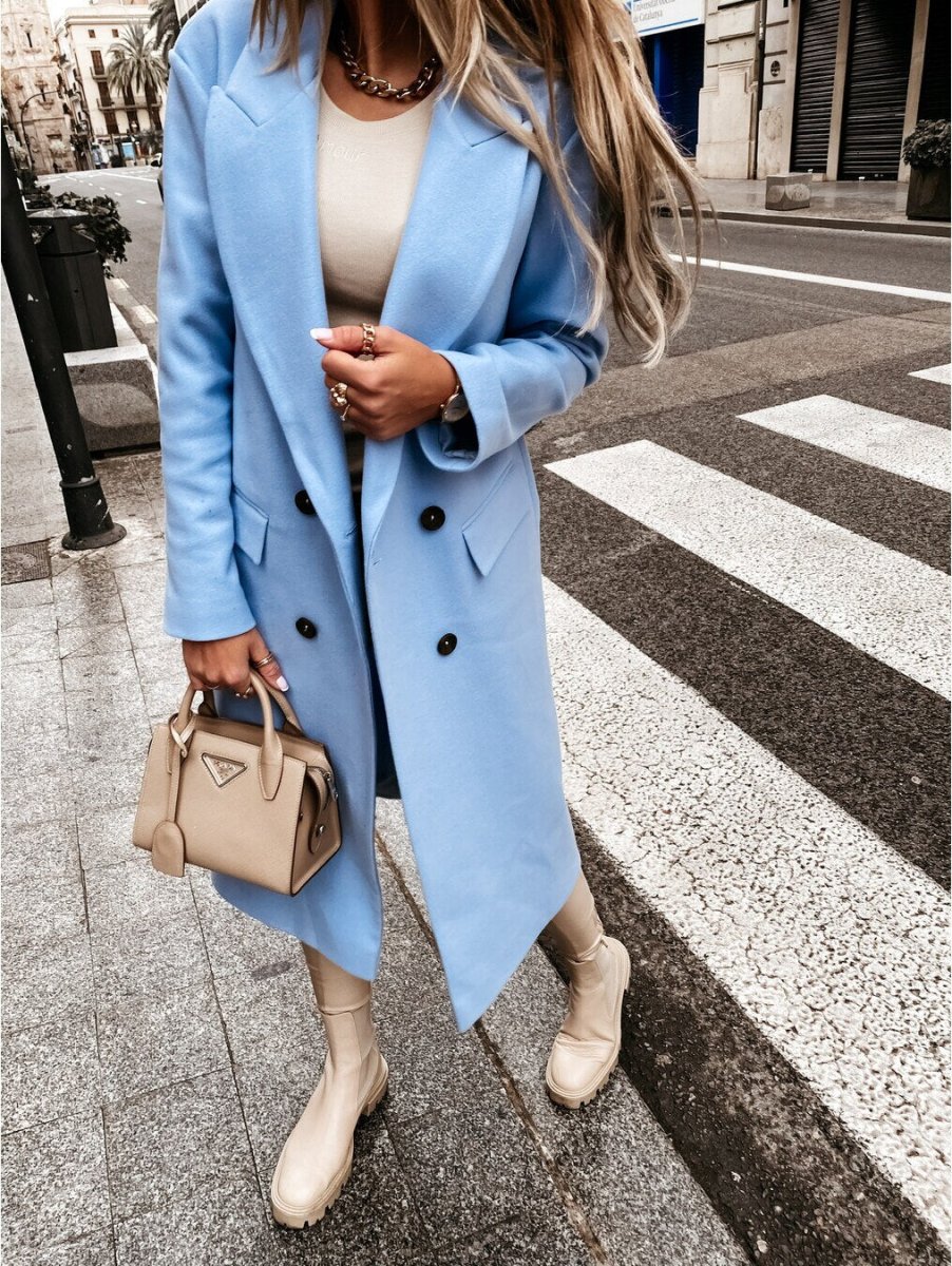 ANNA - Manteau en laine avec boutons pour l'hiver – Image 3