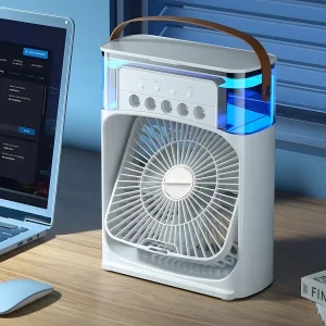 Pro 3-in-1 AirCooler - Ventilateur, climatiseur et humidificateur avec éclairage LED couleur