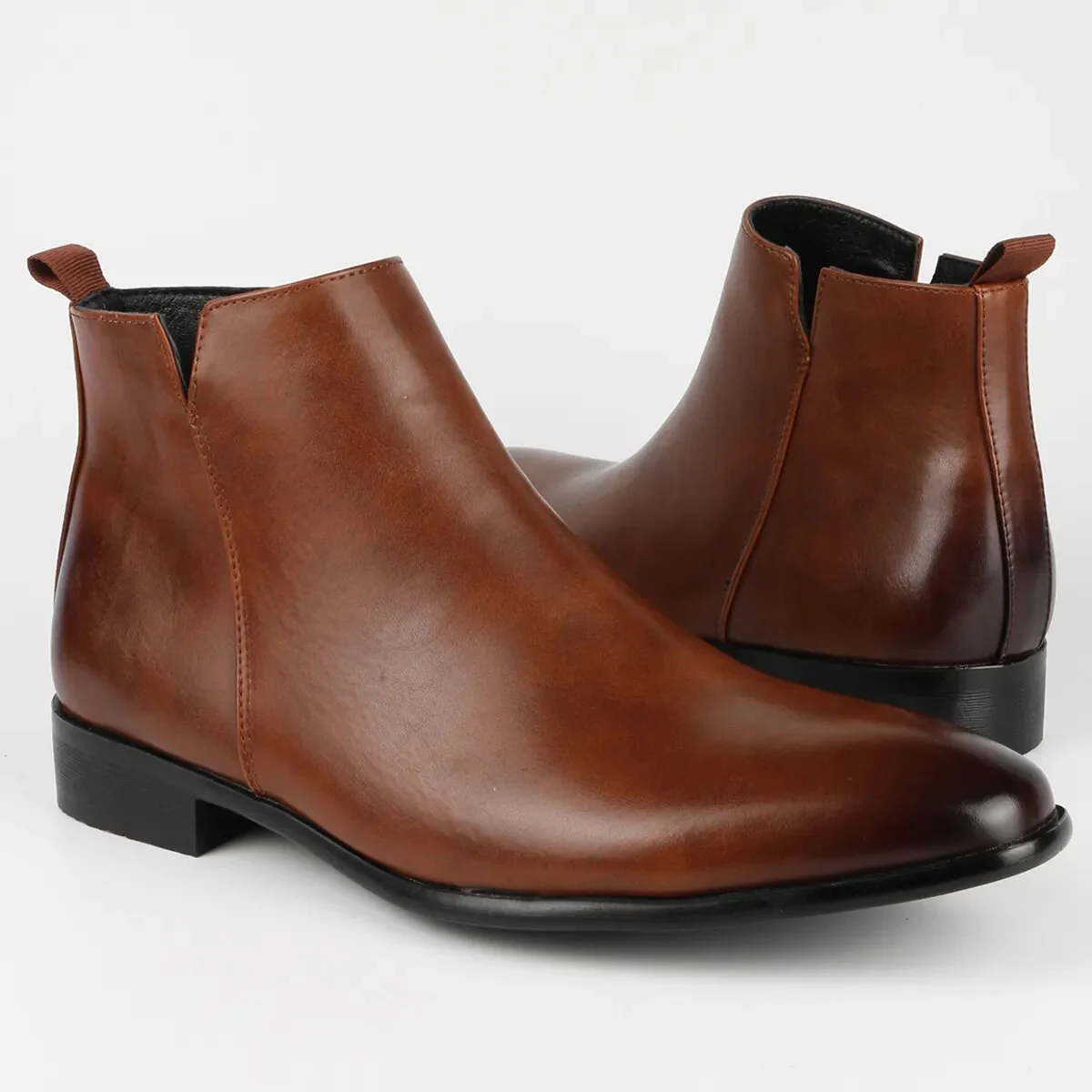 Bottes Chelsea confortables pour hommes | Bottines classiques élégantes à bout pointu – Image 4