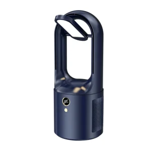 Bladeless Ventilateur de table avec LED & USB - Silencieux, sûr & sans fil