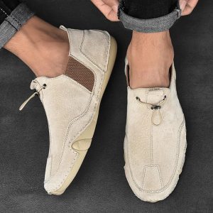 Tommy - Orthopédie Mocassins en cuir véritable pour hommes