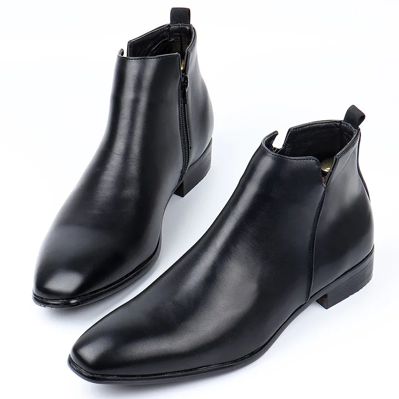 Bottes Chelsea confortables pour hommes | Bottines classiques élégantes à bout pointu