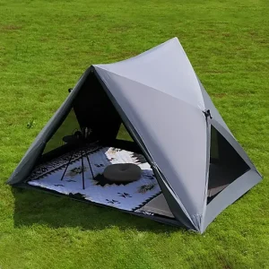 Tente de camping pop-up avec abri solaire