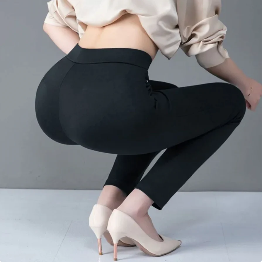 Leggings taille haute extensibles avec fausses poches – Image 7