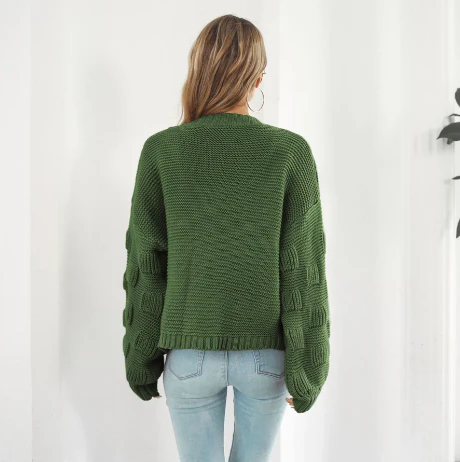 Pull chaud à manches longues pour femme, luxueux – Image 6