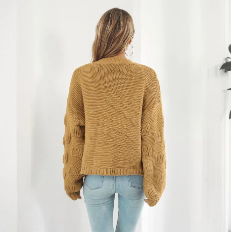 Pull chaud à manches longues pour femme, luxueux – Image 4
