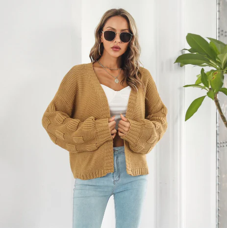 Pull chaud à manches longues pour femme, luxueux – Image 3