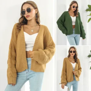 Pull chaud à manches longues pour femme, luxueux