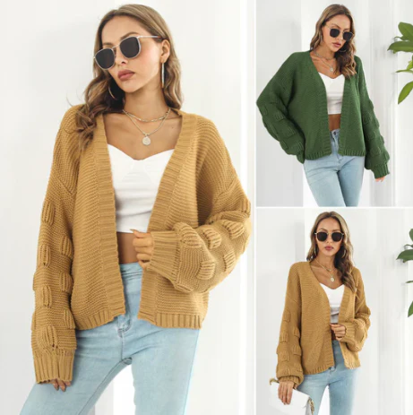 Pull chaud à manches longues pour femme, luxueux – Image 2