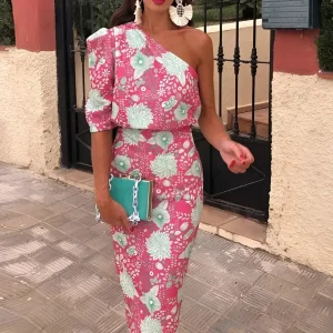 Milena™ | Robe Longue Imprimée