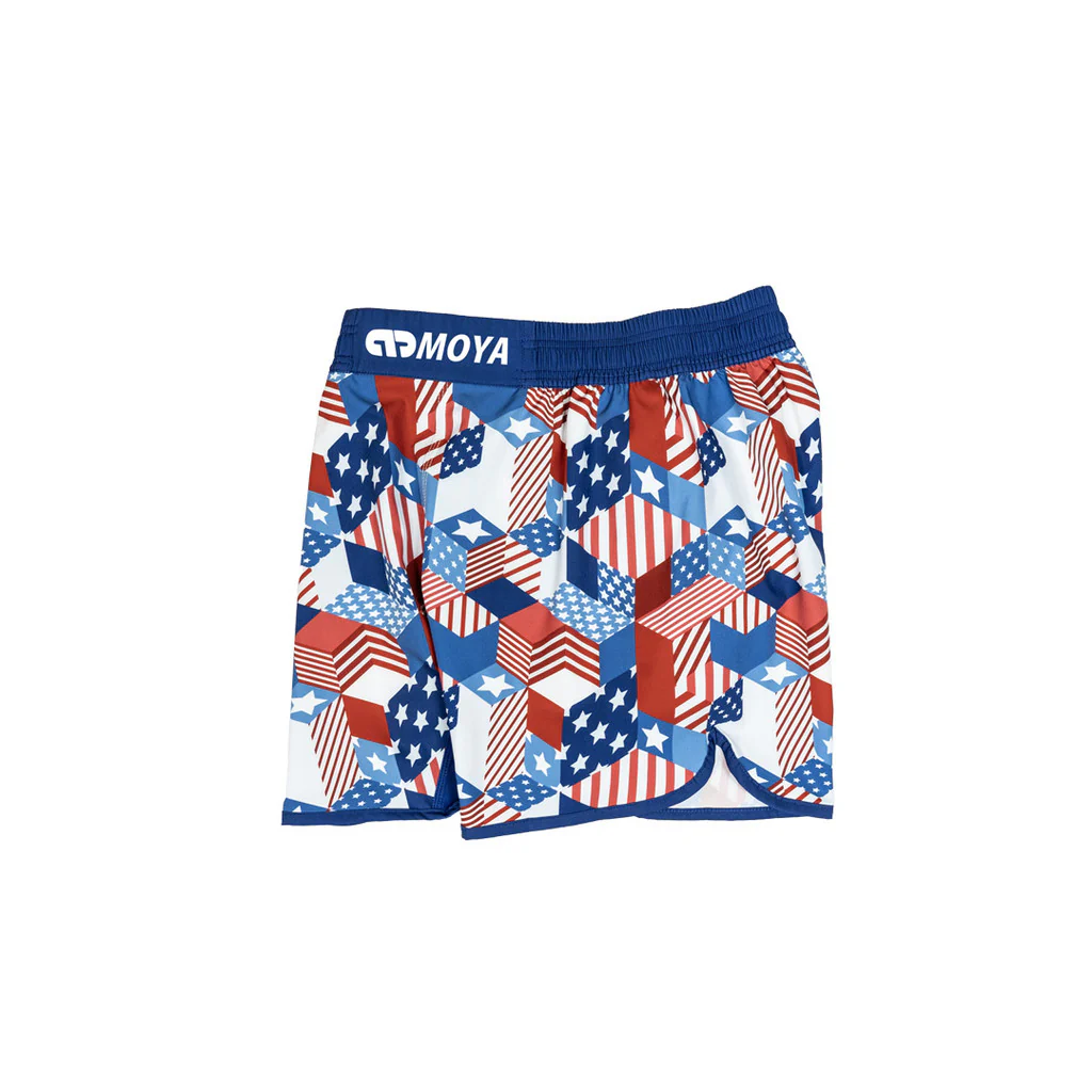 Moya Starts & Stripes Training Shorts- Blanco – Image 3