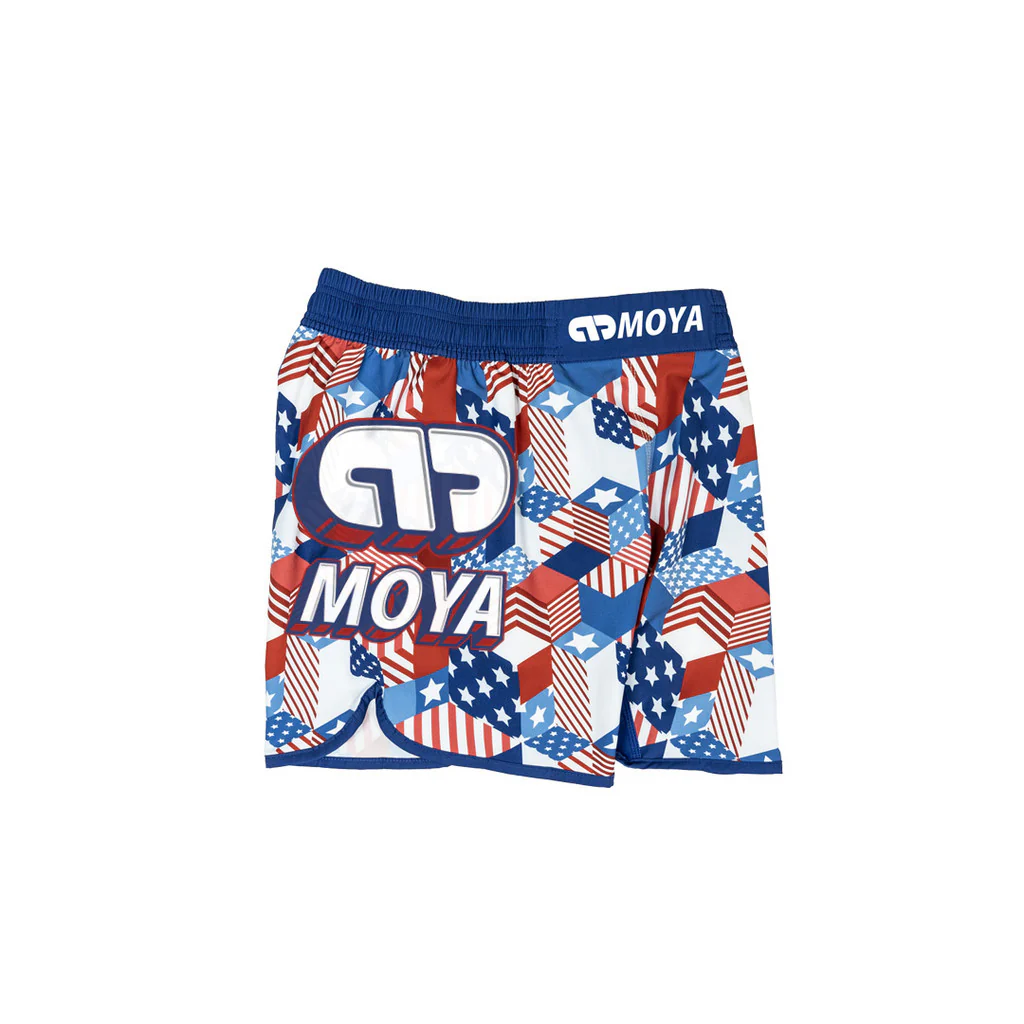 Moya Starts & Stripes Training Shorts- Blanco – Image 4