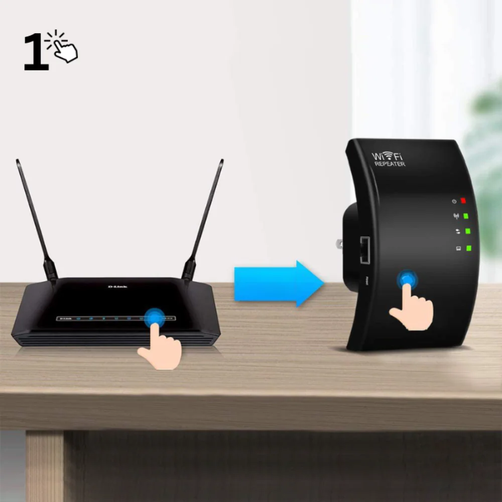 Booster de signal WiFi sans fil - Extension Internet fiable pour la maison et le bureau – Image 7