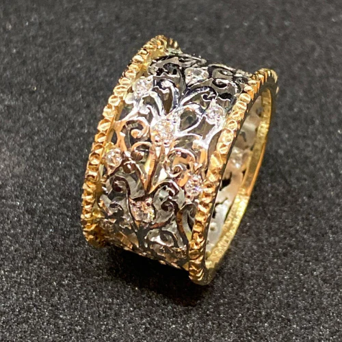 Mika - Bague en Zirconium Vintage – Image 3