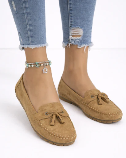 Mocassins femme style classique à pampilles avec couture apparente et semelle crantée – Image 6