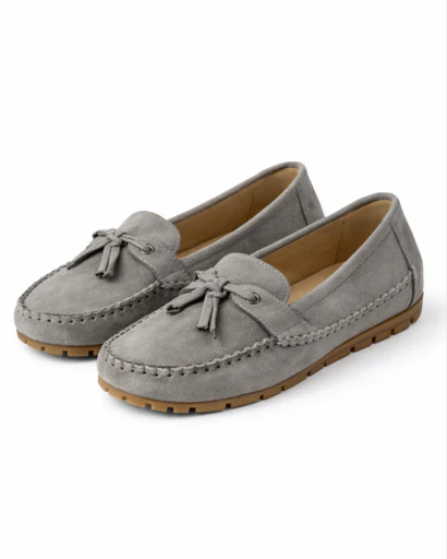 Mocassins femme style classique à pampilles avec couture apparente et semelle crantée – Image 4