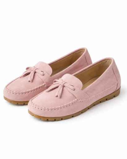 Mocassins femme style classique à pampilles avec couture apparente et semelle crantée – Image 3