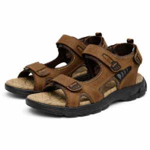 Sandales homme à brides ajustables et semelle épaisse