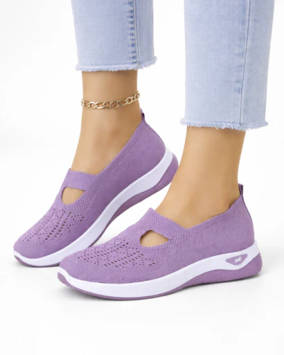 Baskets légères respirantes femme semelle compensée – Image 6