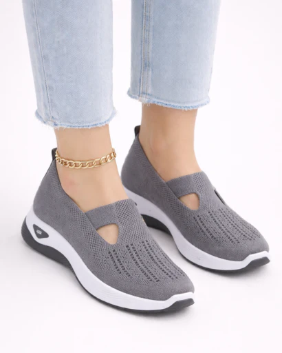 Baskets légères respirantes femme semelle compensée – Image 5