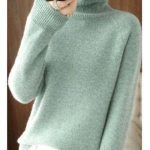 Nikki | Pull d'hiver élégant à manches longues pour femme | Col roulé