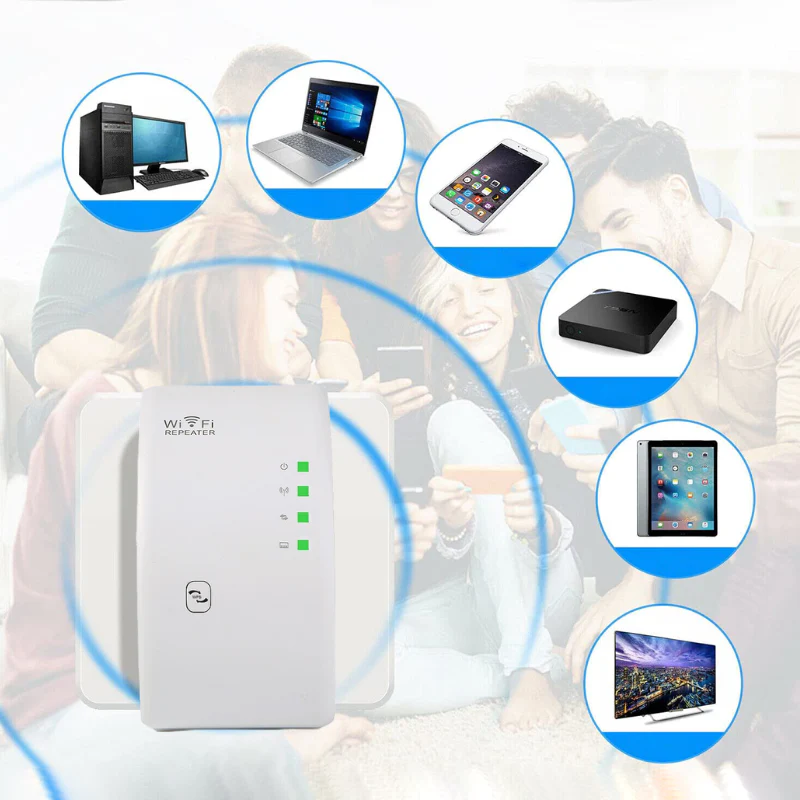 Booster de signal WiFi sans fil - Extension Internet fiable pour la maison et le bureau – Image 6