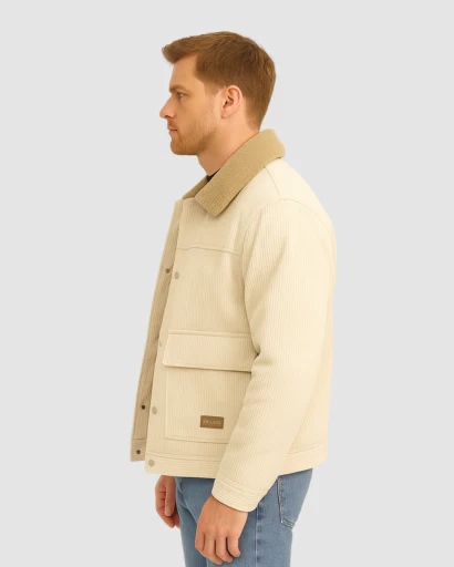 Veste Homme en Velours Côtelé avec Doublure Polaire – Style Urbain et Chaleur Garantie – Image 6