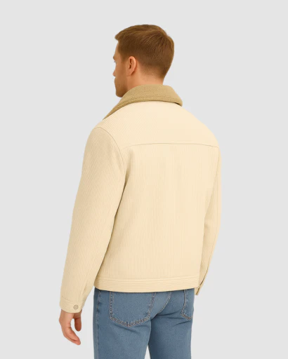 Veste Homme en Velours Côtelé avec Doublure Polaire – Style Urbain et Chaleur Garantie – Image 5
