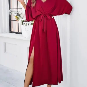 Marzena - Robe élégante à col en V pour femmes