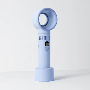 Ventilateur manuel sans fil - Bladeless Ventilateur USB, Portable & Super Silencieux