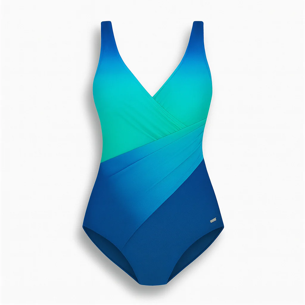 Vittoria maillot croisé femme col V profond plissé style bohème raffiné – Image 5